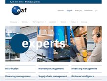 Tablet Screenshot of eaf-gmbh.de